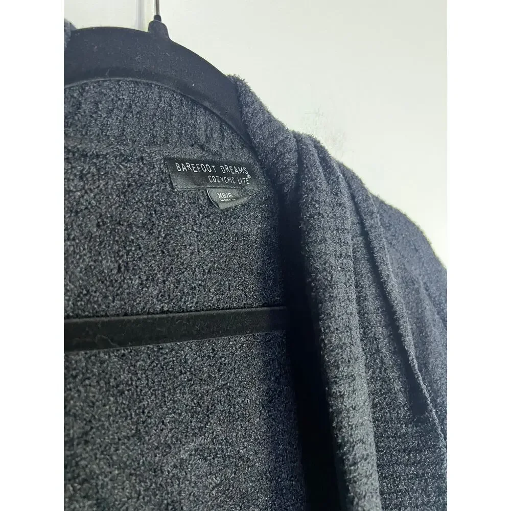 Barefoot Dreams Cozy Chic Lite Circle Cardigan Sweater Black Size Xs/SMSRP $125 - Picture 2 of 5